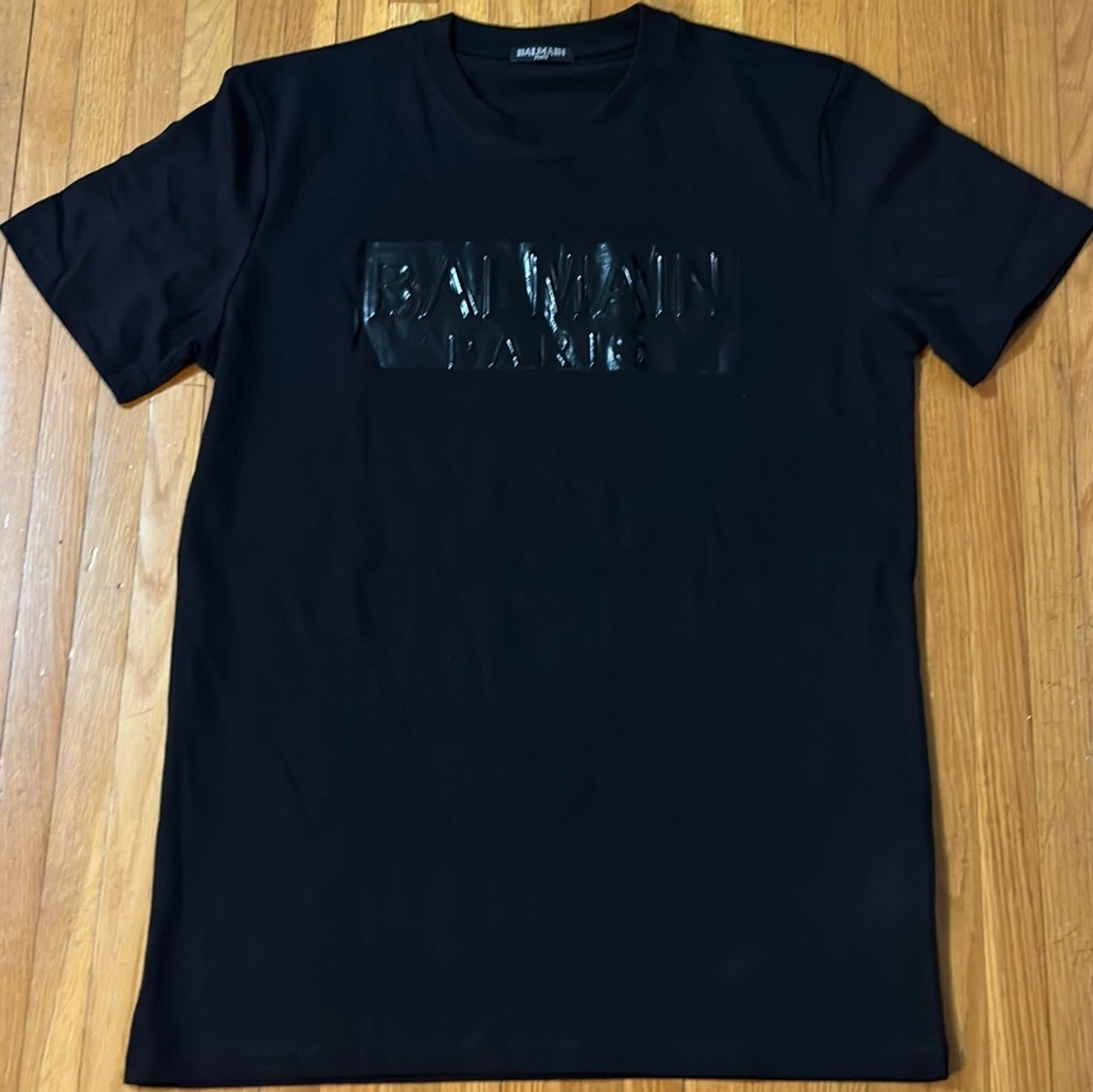 Balmain Black Short Sleeve Tee